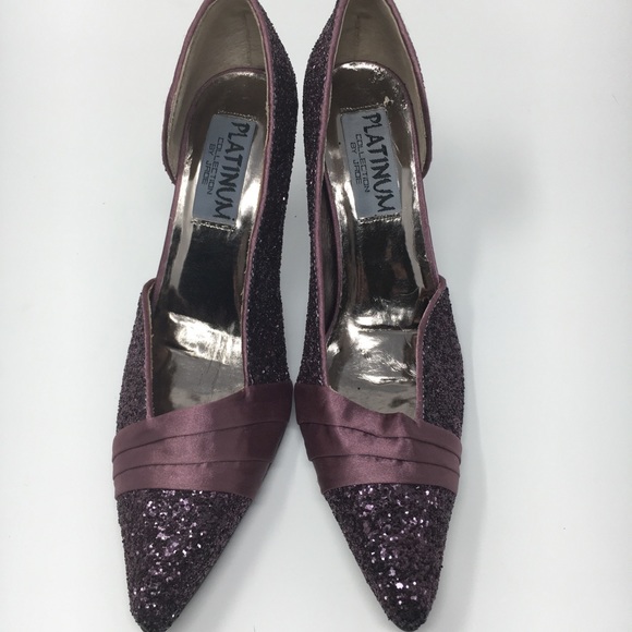 Platinum Collection by Jade Purple  Glitter Satin - Picture 16 of 16